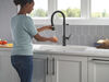 Single Handle Pull-Down Kitchen Faucet With Spring Spout