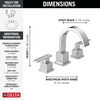 Two Handle Widespread Bathroom Faucet