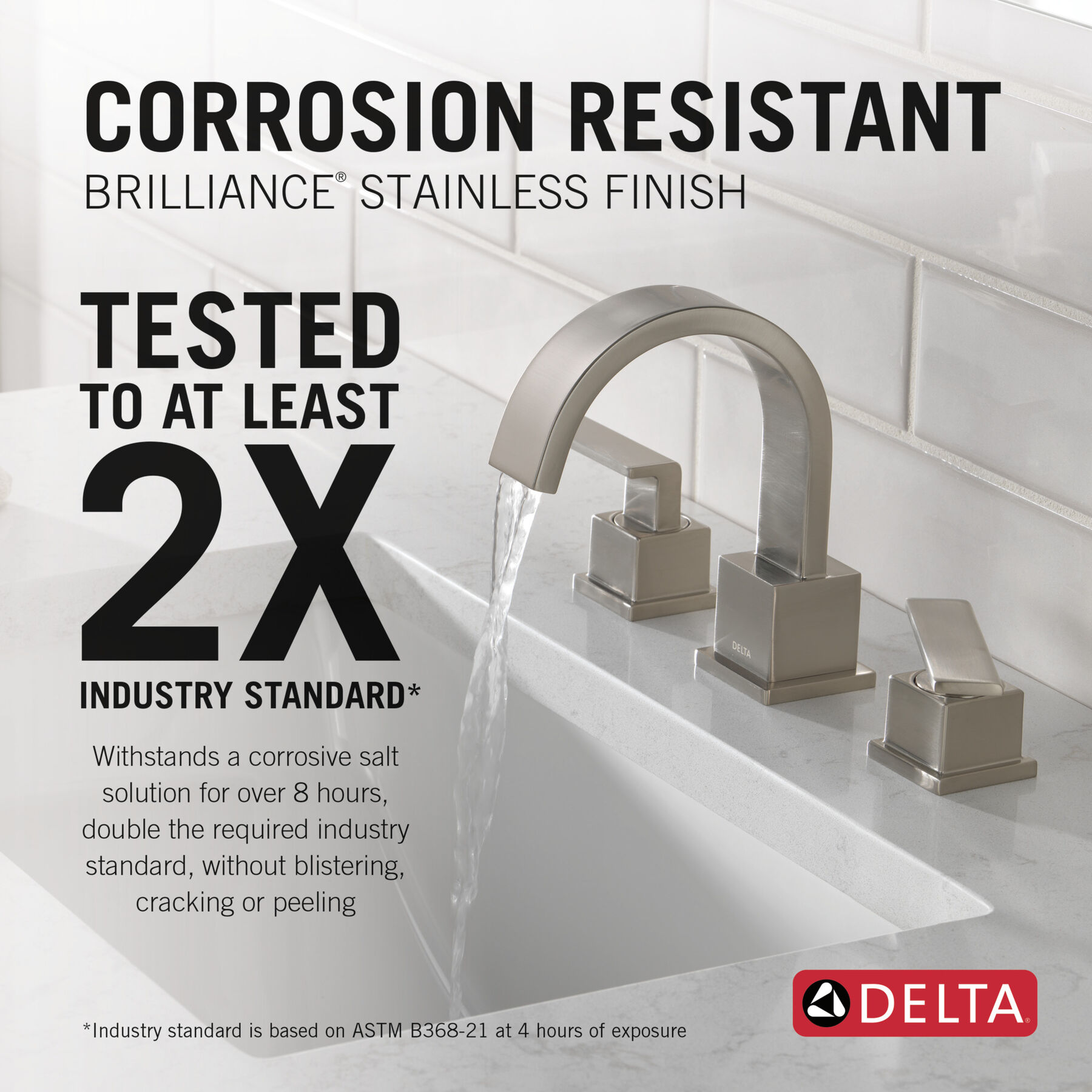 Two Handle Widespread Bathroom Faucet, image 2