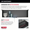 33” Drop-In Top Mount 16 Gauge Workstation Kitchen Sink Single Bowl with WorkFlow™ Ledge and Accessories
