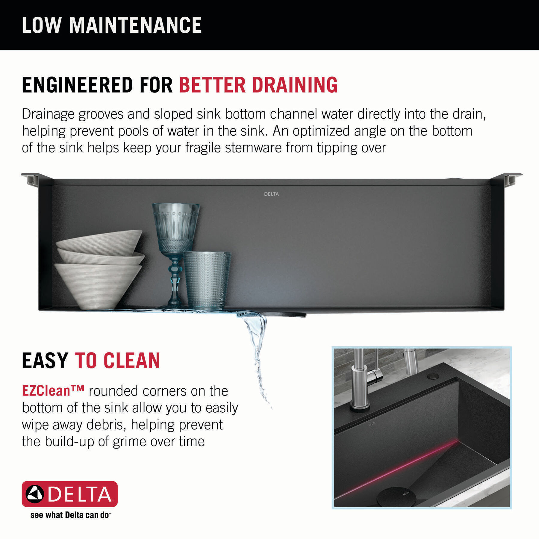 33” Drop-In Top Mount 16 Gauge Workstation Kitchen Sink Single Bowl with WorkFlow™ Ledge and Accessories, image 9