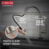 Single Handle Pull-Down Touch<sub>2</sub>O® Technology Kitchen Faucet with Touchless Technology