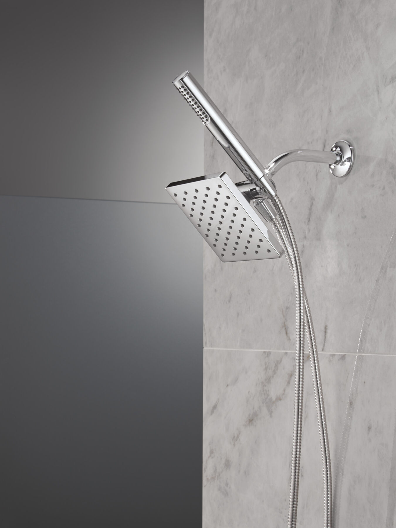Single Setting Two-in-One Combination Shower