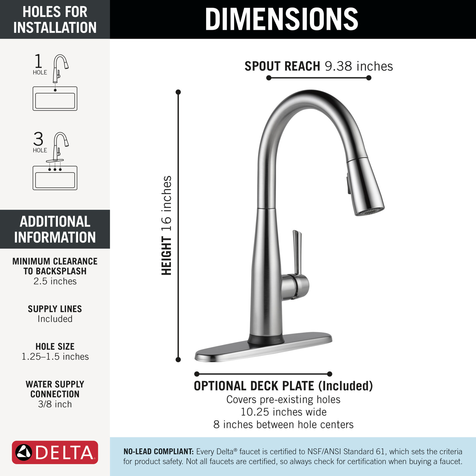 Single Handle Pull-Down Kitchen Faucet with Touch<sub>2</sub>O&reg; Technology