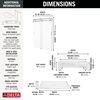 60x32 Alcove Shower Base with Door Bundle - Right Seat Center Drain Curve
