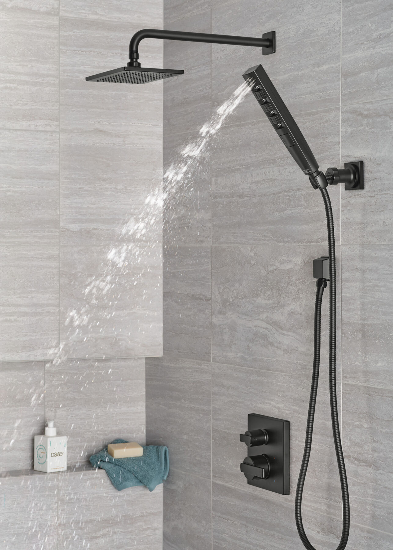 3-Setting Custom Shower Bundle with Raincan - 14 Series, image 4