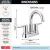 Two Handle Centerset Bathroom Faucet