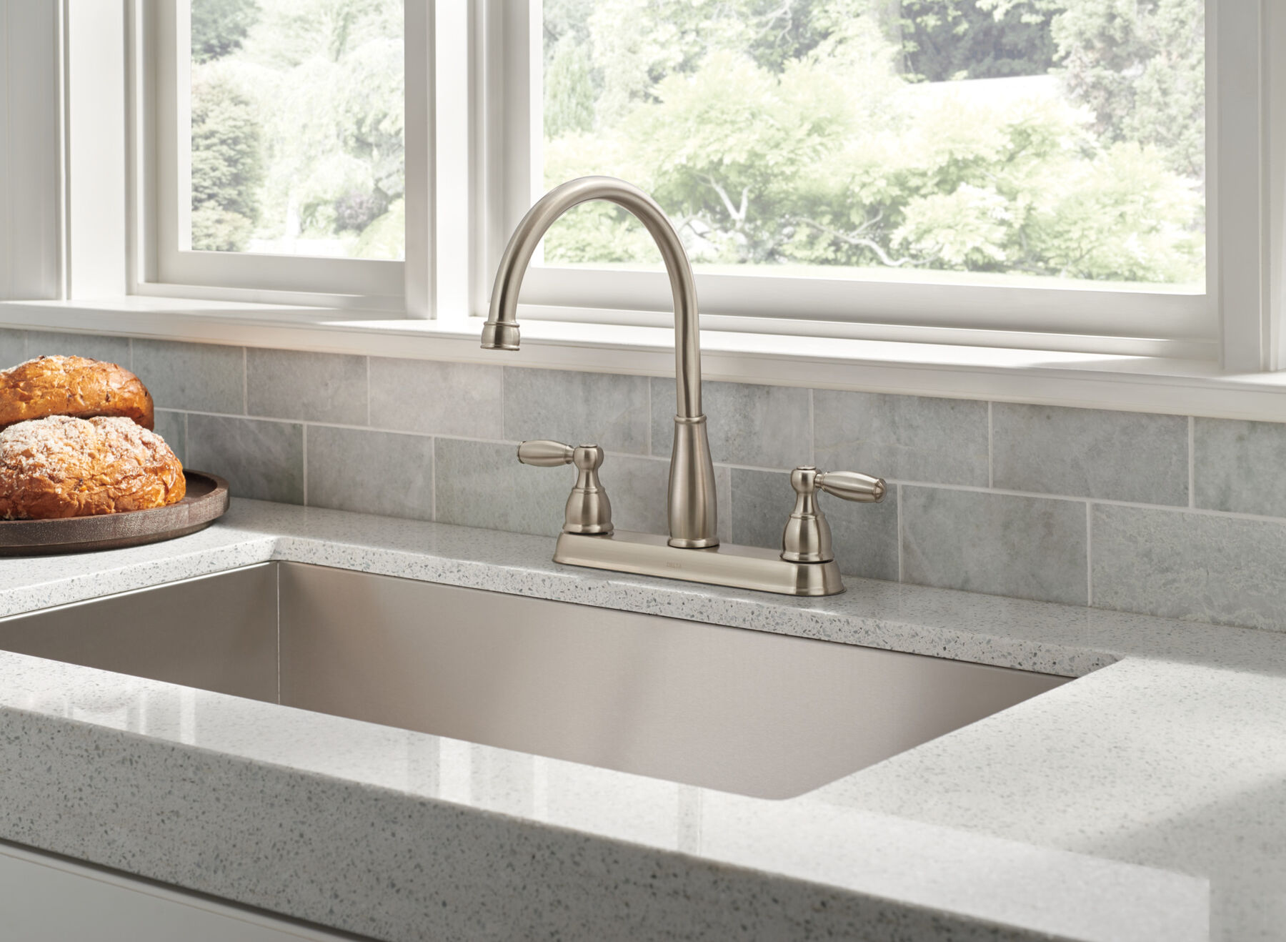 Two Handle Kitchen Faucet (Recertified), image 2