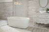 60 in. x 32 in. Freestanding Tub with Integrated Waste and Overflow