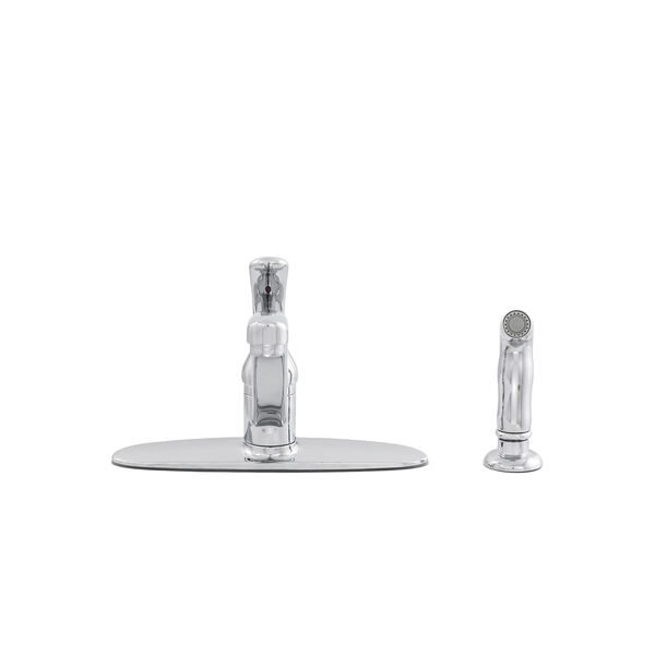 Single Handle Kitchen Faucet With Spray (Recertified)