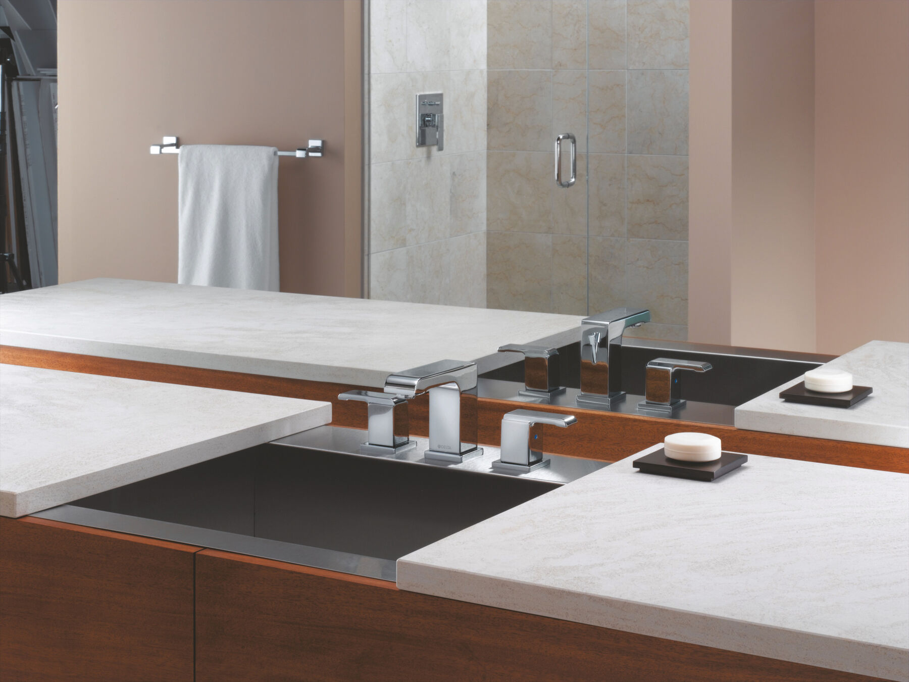 Two Handle Widespread Bathroom Faucet, image 2