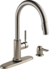 Single Handle Pull-Down Touch<sub>2</sub>O® Technology Kitchen Faucet with Touchless Technology