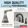 Two Handle Widespread Pulldown Bathroom Faucet (Recertified)