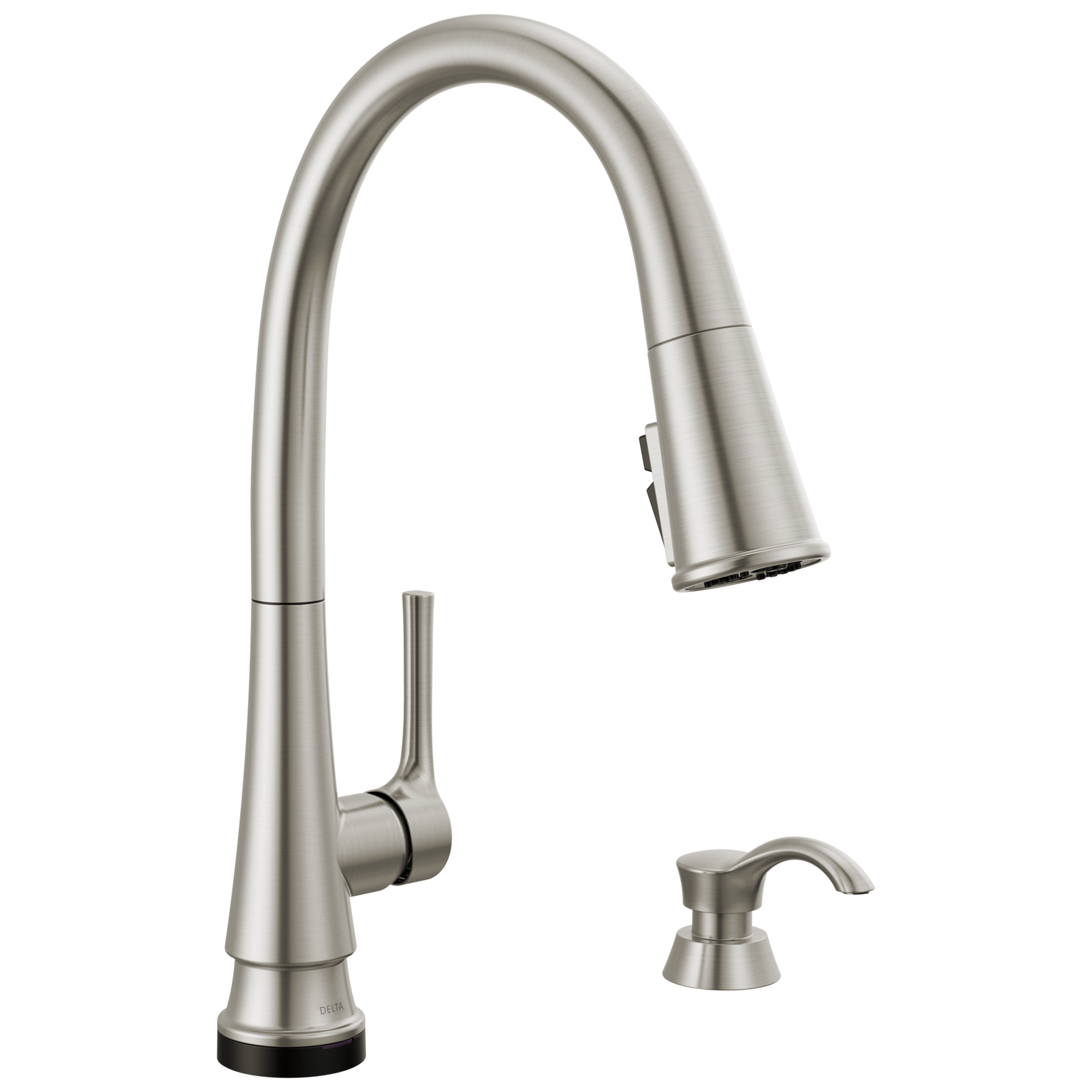 Single Handle Pull-Down Touch<sub>2</sub>O® Technology Kitchen Faucet with Touchless Technology and Soap Dispenser