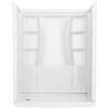 60 x 32" Curved Alcove Shower Base with Left Drain
