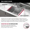 15&rdquo; Stainless Steel Workstation Kitchen Bar Sink Drop-In Undermount Single Bowl with WorkFlow&trade; Ledge and Accessories