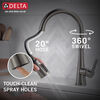 Single Handle Pull-Down Kitchen Faucet with Soap Dispenser and ShieldSpray® Technology