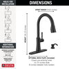 Single Handle Pull-Down Kitchen Faucet with Soap Dispenser and ShieldSpray Technology