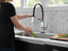 Single Handle Exposed Hose Kitchen Faucet with Touch<sub>2</sub>O Technology