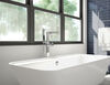 Single Handle Floor Mount Tub Filler Trim with Hand Shower