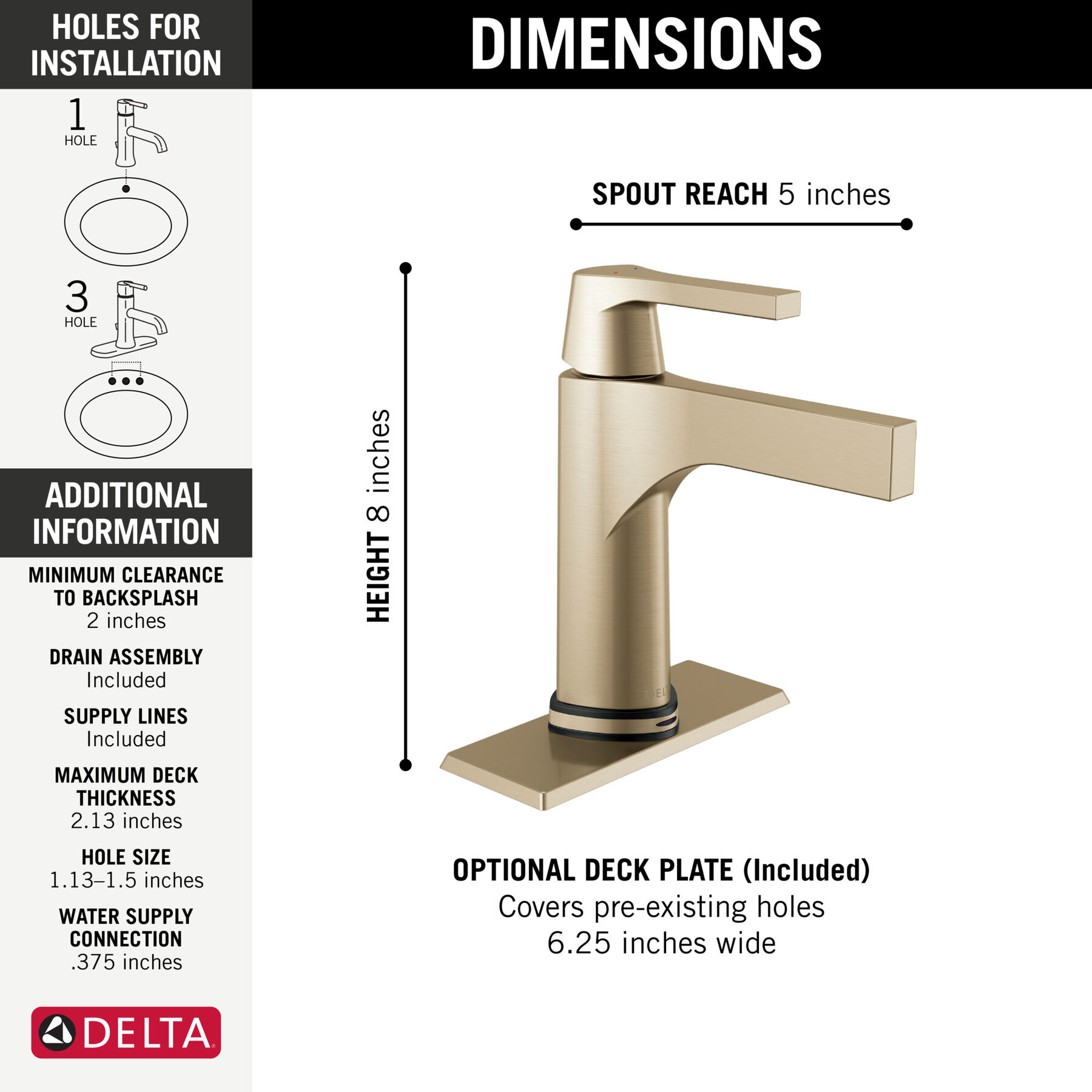 Touch2O® Bathroom Faucet with Touchless Technology (Recertified), image 1