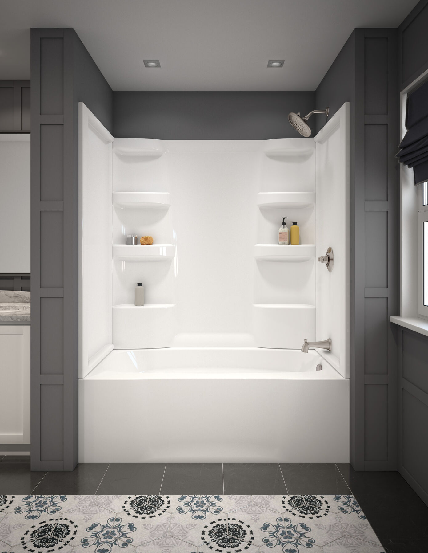 ProCrylic 60 in. x 32 in. Right Hand Tub, image 1