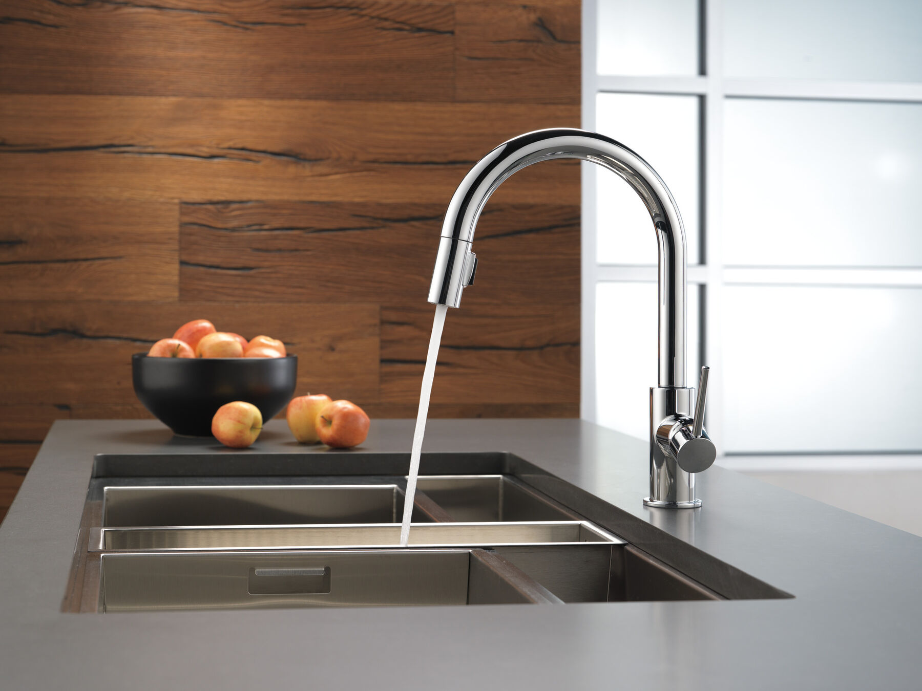Single Handle Pull-Down Kitchen Faucet, image 17