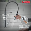 Single-Handle Pull-Down Spring Kitchen Faucet