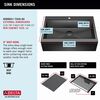 33&rdquo; Retrofit Farmhouse Apron Front 16 Gauge Workstation Kitchen Sink Single Bowl in with WorkFlow&trade; Ledge and&nbsp;Accessories for Top Mount Drop-In Installation