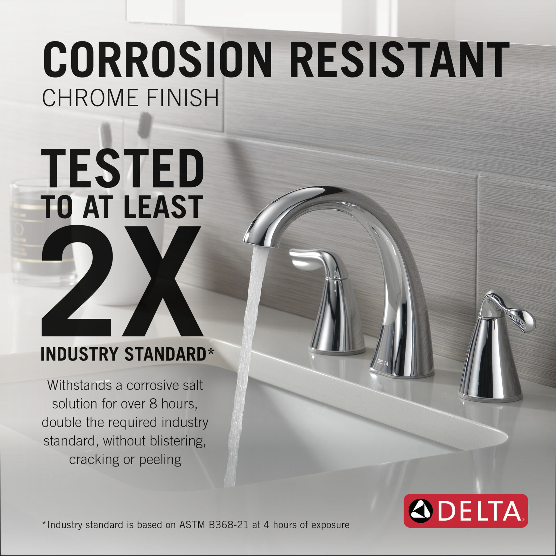Two Handle Widespread Bathroom Faucet, image 2