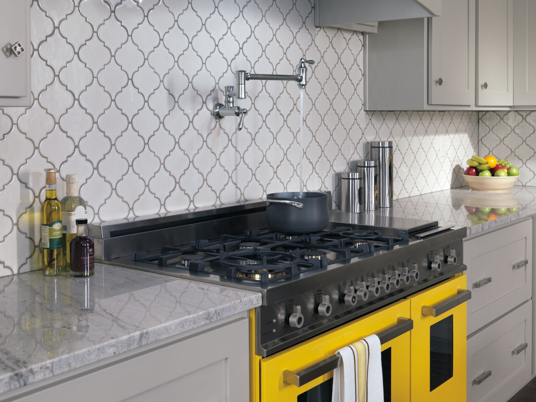 Wall Mount Pot Filler Faucet - Traditional (Recertified), image 2