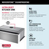 30” Workstation Undermount Single Bowl 16 Gauge Stainless Steel Farmhouse Apron Front Kitchen Sink with WorkFlow™ Ledge and Accessories