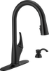 Single Handle Pull-Down Kitchen Faucet with Soap Dispenser and ShieldSpray Technology (Recertified)