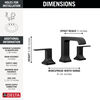 Two Handle Widespread Bathroom Faucet Cu (Recertified)