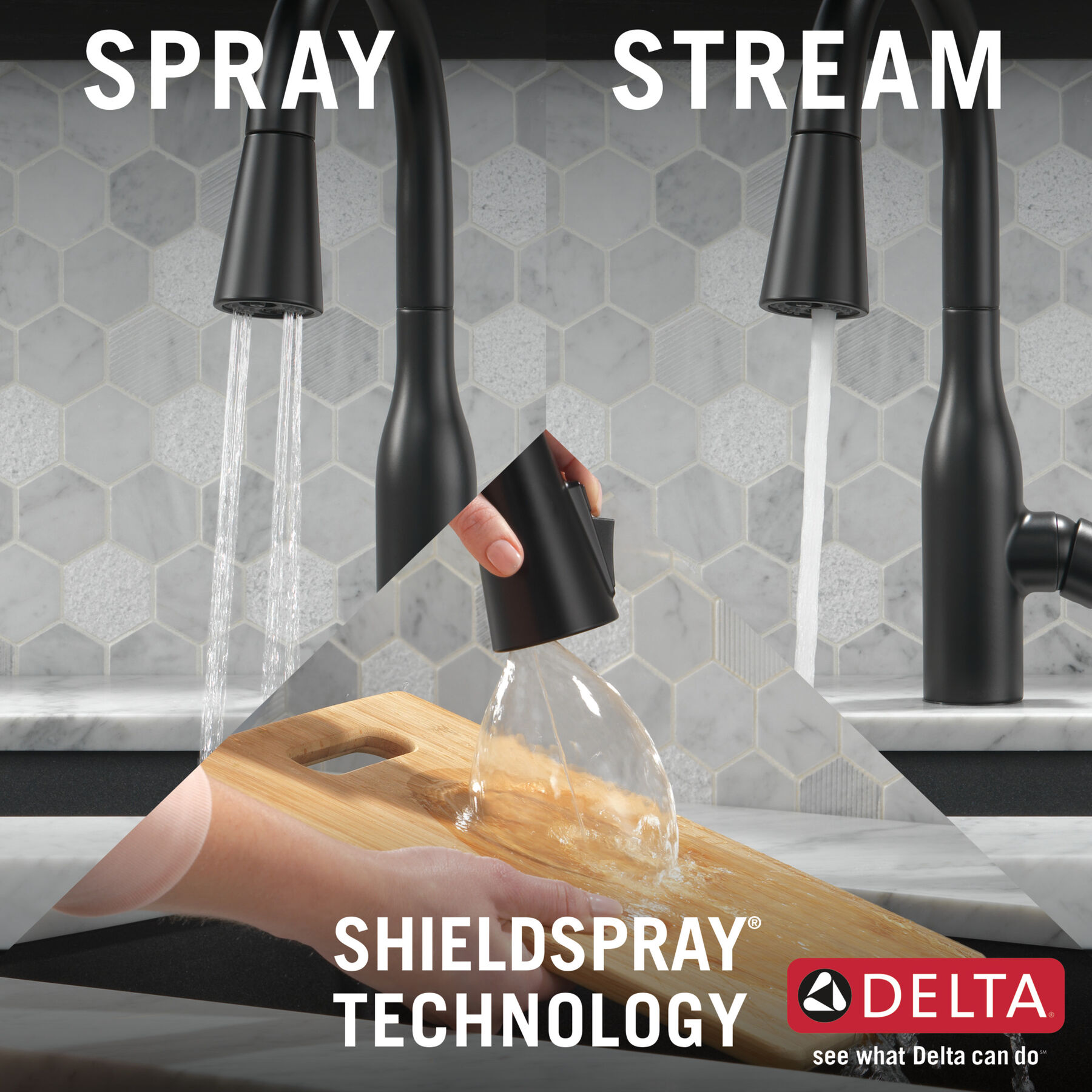 Single Handle Pull-Down Kitchen Faucet with Soap Dispenser and ShieldSpray® Technology (Recertified), image 10
