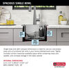 15” Stainless Steel Workstation Kitchen Bar Sink Drop-In Undermount Single Bowl with WorkFlow™ Ledge and Accessories
