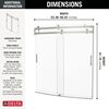 60"x32" Classic 500 Curved Bathtub Door