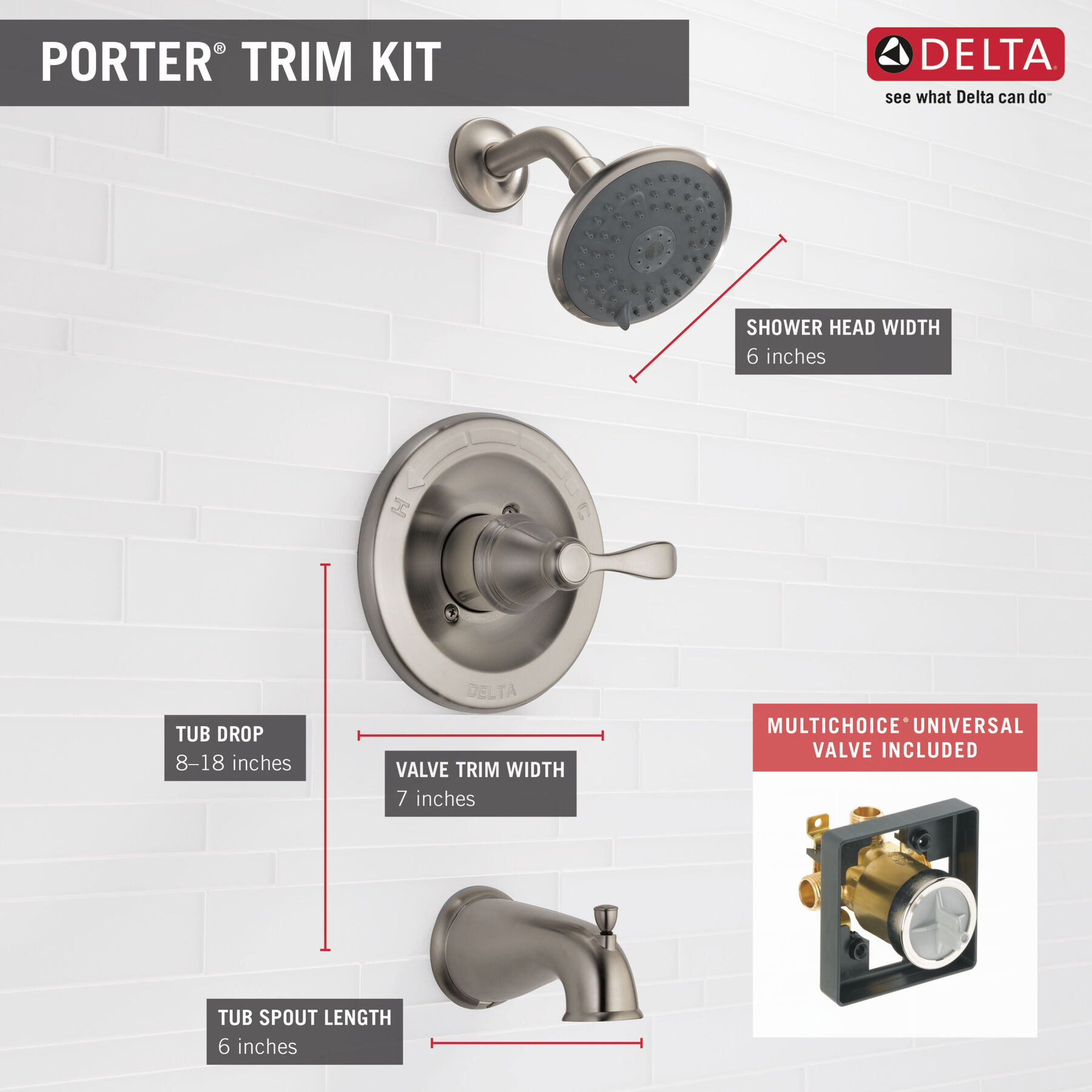 Monitor&reg; 14 Series Tub & Shower (Recertified), image 2