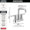 Two Handle Centerset Bathroom Faucet