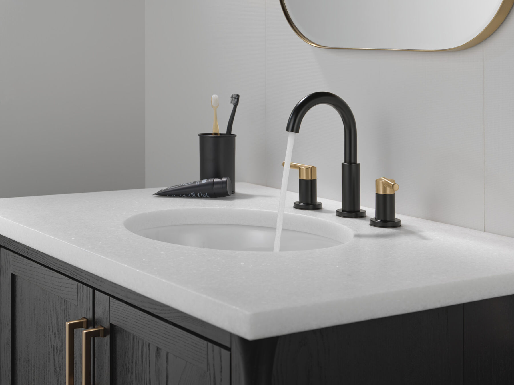 Two Handle Widespread Bathroom Faucet (Recertified), image 2