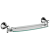 18" Glass Shelf with Removable Bar