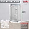 38" Frameless Neo Angle Shower Enclosure