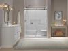 60x32 Alcove Shower Base with Door Bundle - Right Seat Left Drain Curve