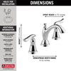 Two Handle Widespread Bathroom Faucet
