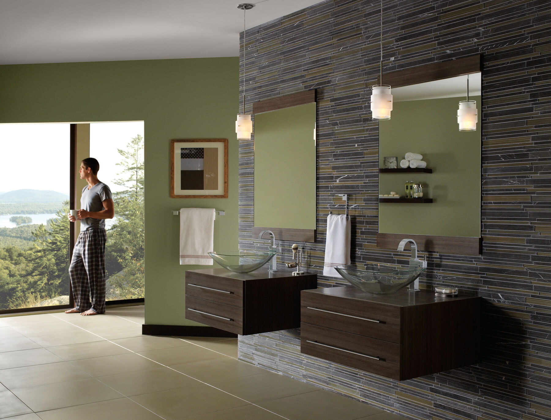 Single Handle Vessel Bathroom Faucet, image 2