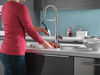 Single-Handle Pull-Down Spring Kitchen Faucet with Touch<sub>2</sub>O® Technology (Recertified)