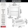 60x32 Alcove Bathtub with Tile Wall Bundle - Right Drain Curve
