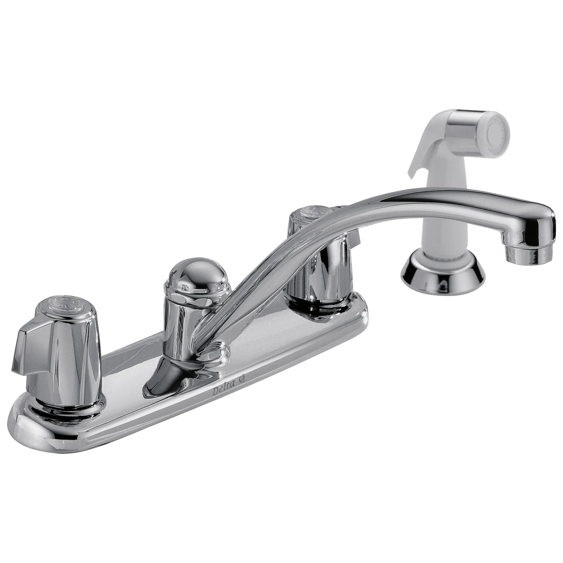 Two Handle Kitchen Faucet with Spray