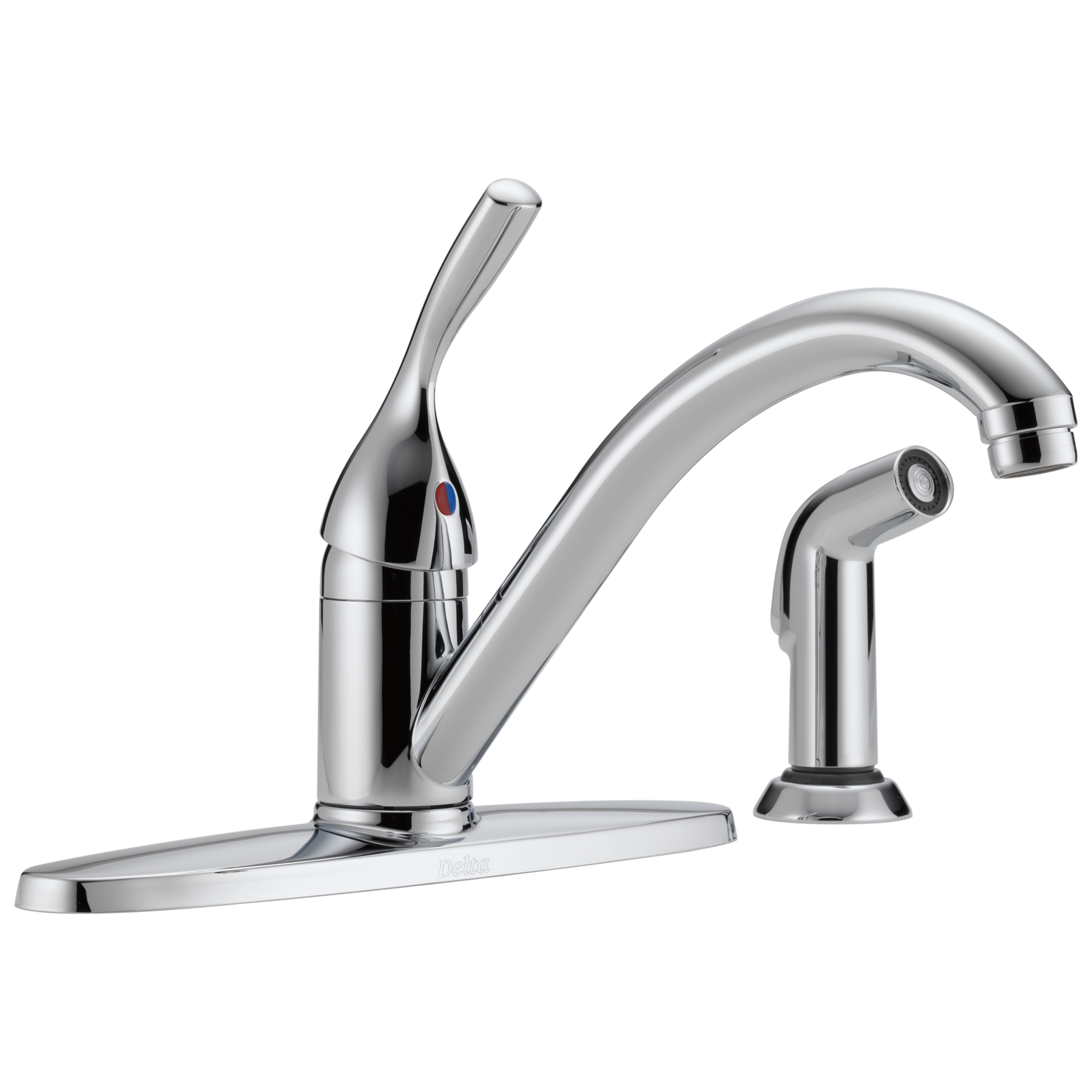 Single Handle Kitchen Faucet with Spray (Recertified)