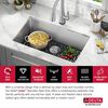 30&rdquo; Undermount Stainless Steel Single Bowl Kitchen Sink&nbsp;with Accessories